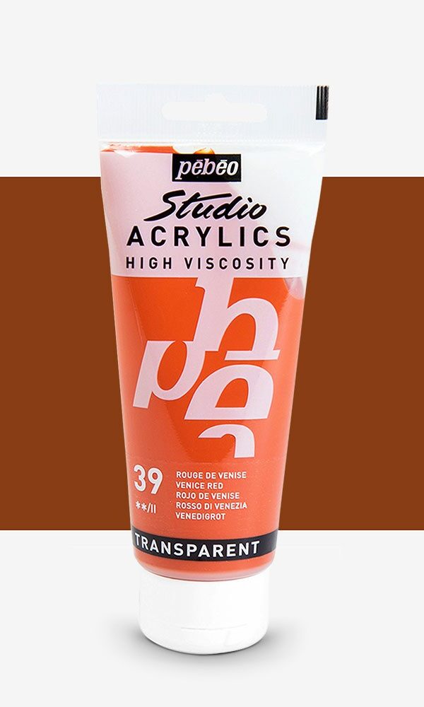 Peinture Acrylique Pebeo Studio 100ml - Rouge de Venise #39