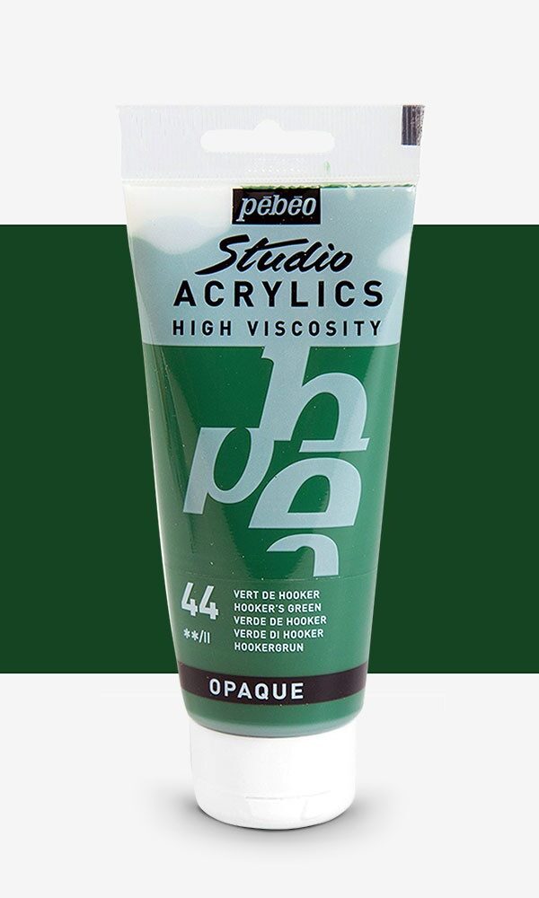 Peinture Acrylique Pebeo Studio 100ml - Vert de Hooker #44