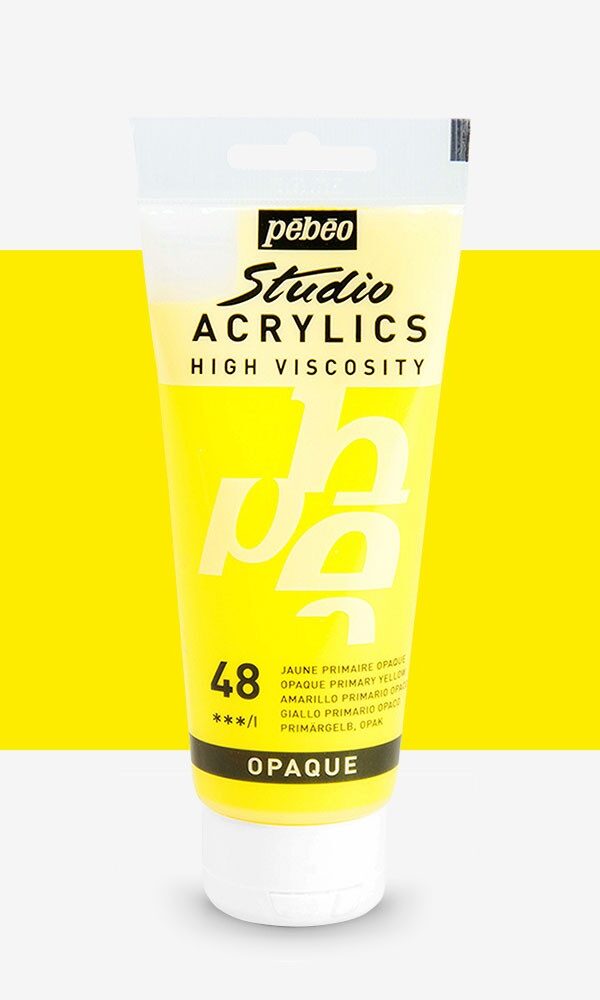 Peinture Acrylique Pebeo Studio 100ml - Jaune Primaire #48