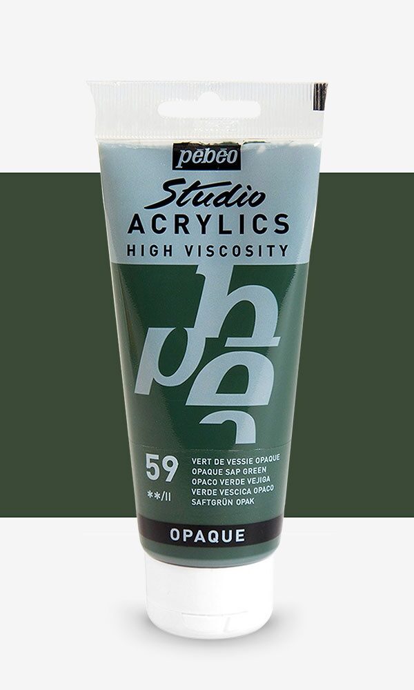 Peinture Acrylique Pebeo Studio 100ml - Vert de Vessie #59