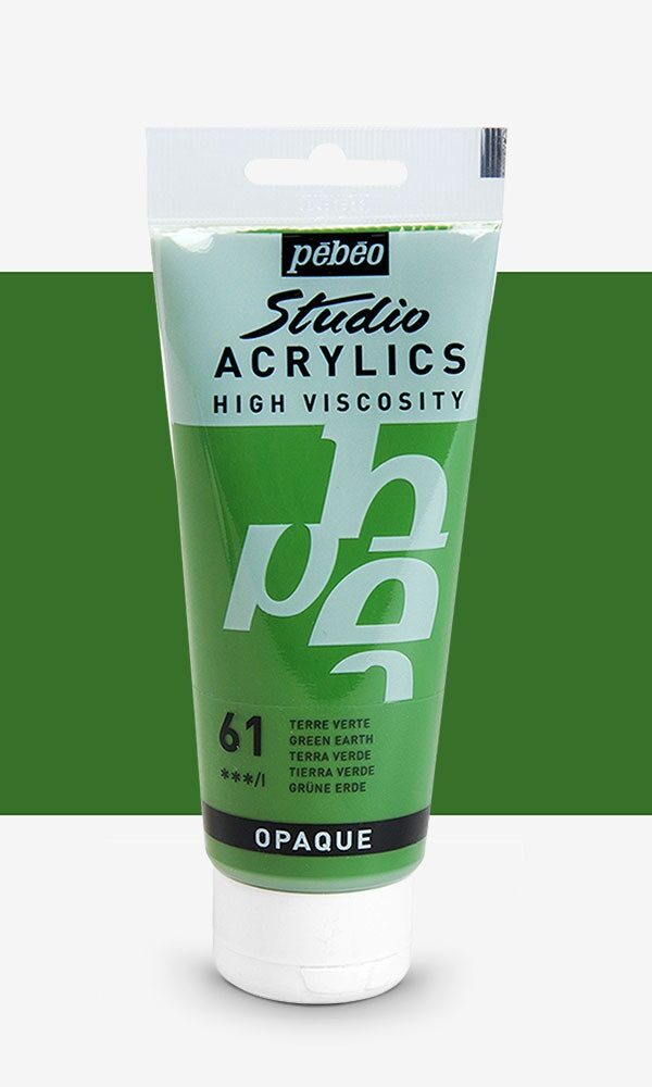 Peinture Acrylique Pebeo Studio 100ml - Terre Verte #61