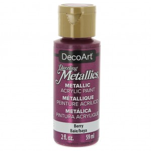 PEINTURE ACRYLIQUE MÉTALLIQUE - DECOART DAZZLING METALLICS - BAIE X59 ML