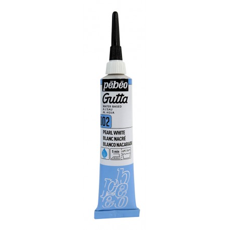 CERNE GUTTA A L'EAU PEBEO 20 ML BLANC NACRÉ