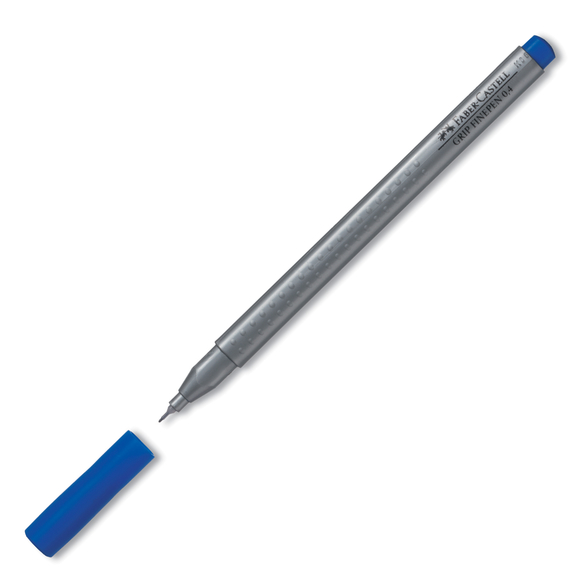 Feutre Grip Finepen 0.4mm Faber Castell - Bleu Foncé