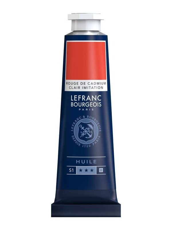 Peinture à l'huile Fine Rouge Cadmium Clair 40ml - Lefranc & Bourgeois