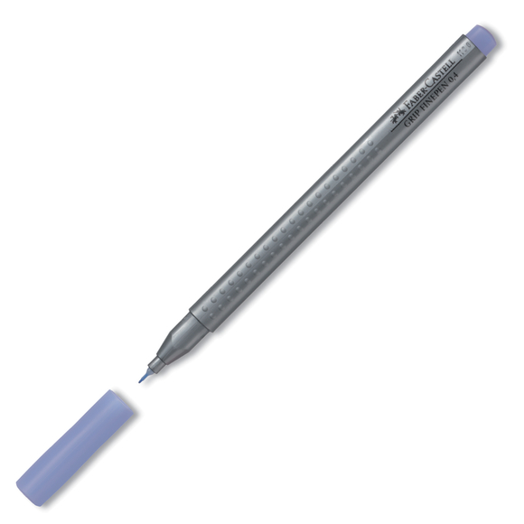 Feutre Grip Finepen 0.4mm Faber Castell - Gris