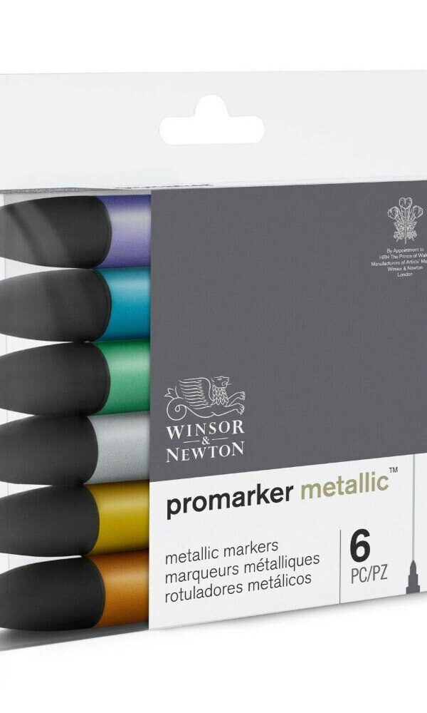 Winsor & Newton ProMarker 6 Tons Métalliques