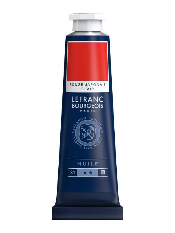 Peinture à l'huile Fine Rouge Japonais Clair 40ml - Lefranc & Bourgeois