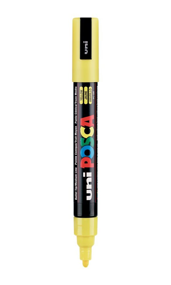 Marqueur Posca Uni-Ball 5M - Jaune