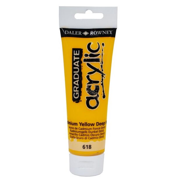 Graduate Acrylic Daler Rowney - Jaune de Cadmium Foncé