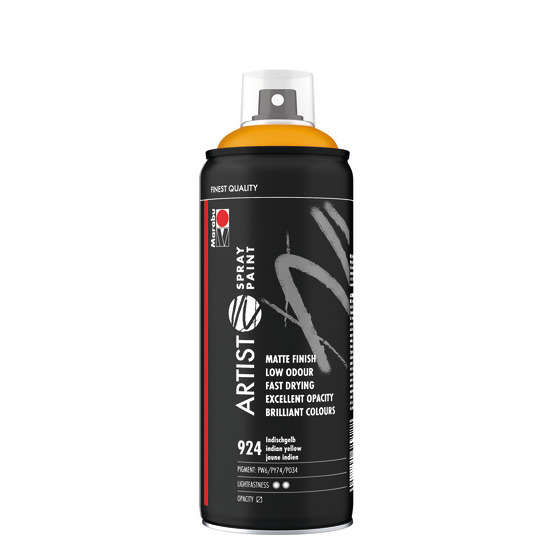Marabu Artist Spray Paint 400ml - Jaune Indien 924