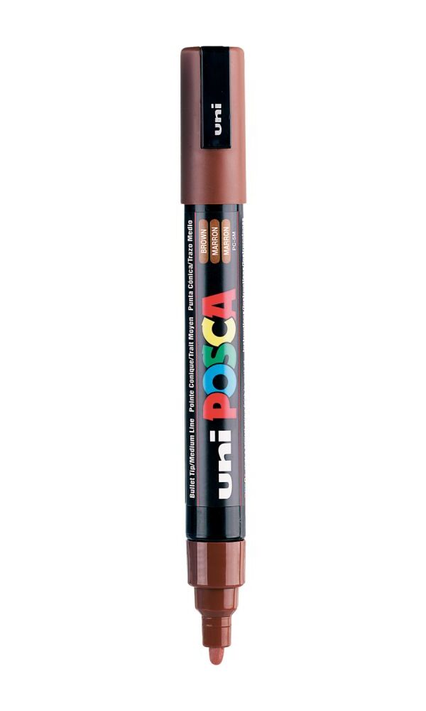 Marqueur Posca Uni-Ball 5M - Marron