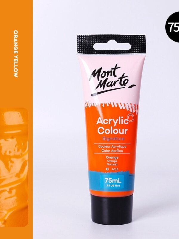 Mont Marte Studio Acrylic Paint 75ml - Orange