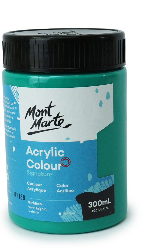 Mont Marte Signature Acrylic Paint 300ml Pot - Vert Guignet