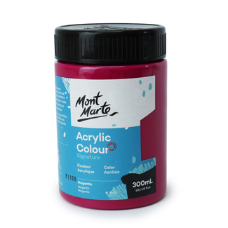 Mont Marte Signature Acrylic Paint 300ml Pot - Magenta