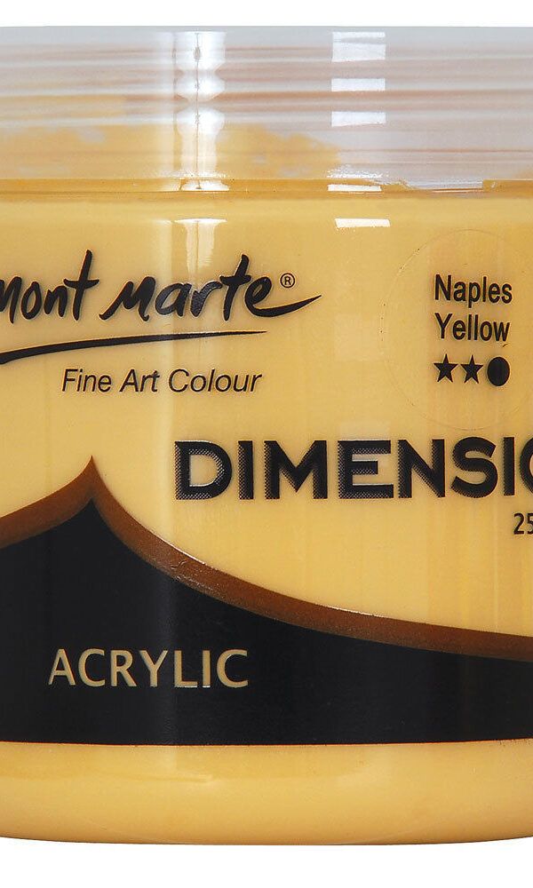 Mont Marte Dimension Acrylique 250ml - Naples Yellow
