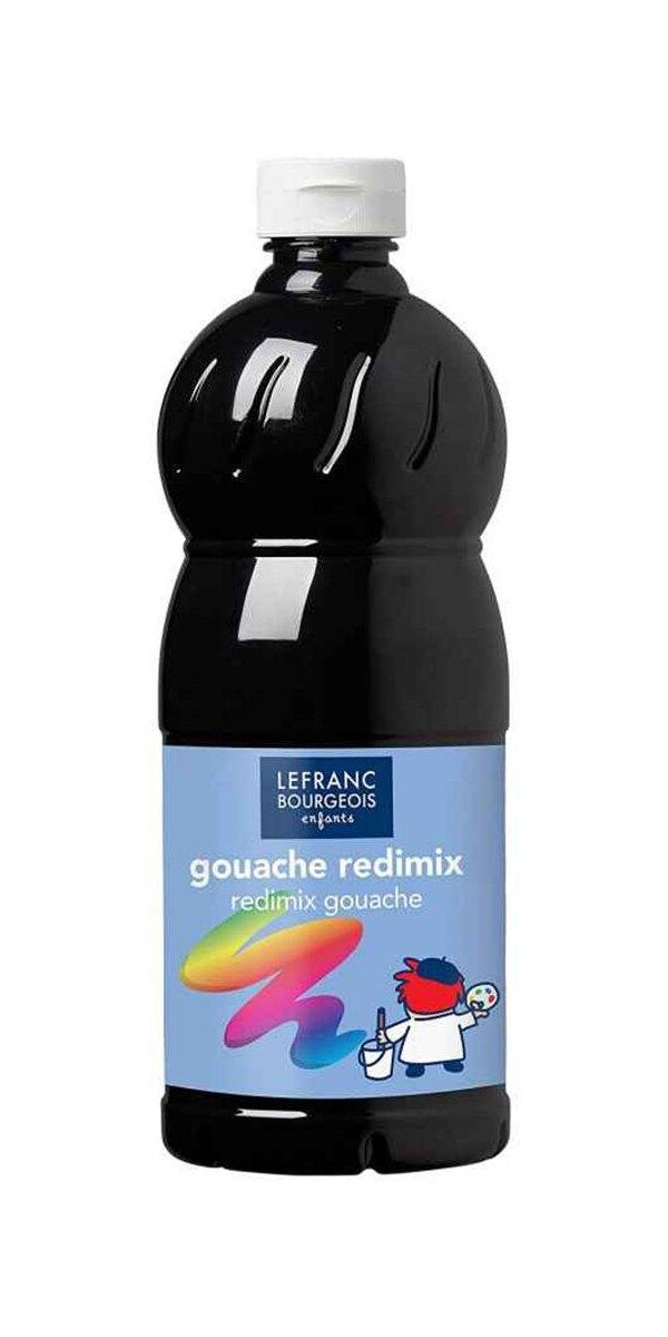 Gouache Redimix LEFRANC & BOURGEOIS 1L - Noir