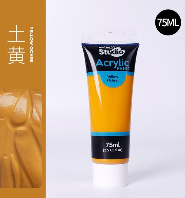 Mont Marte Studio Acrylic Paint 75ml - Jaune Ocre