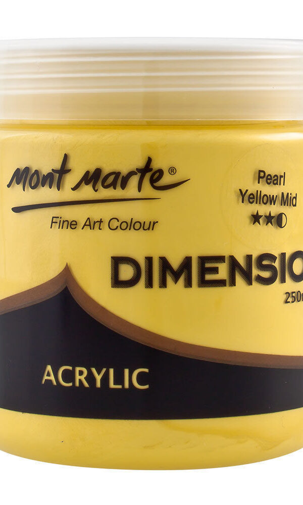 Mont Marte Dimension Acrylique 250ml - Pearl Yellow