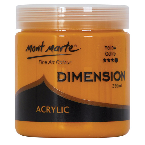 Mont Marte Dimension Acrylique 250ml - Ocre Jaune