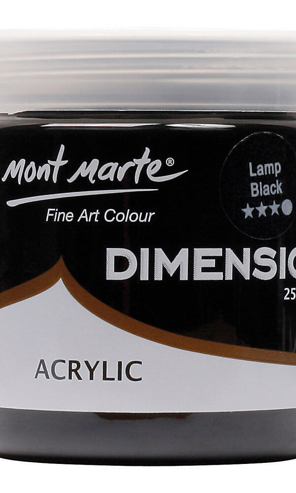Mont Marte Dimension Acrylique 250ml - Lamp Black