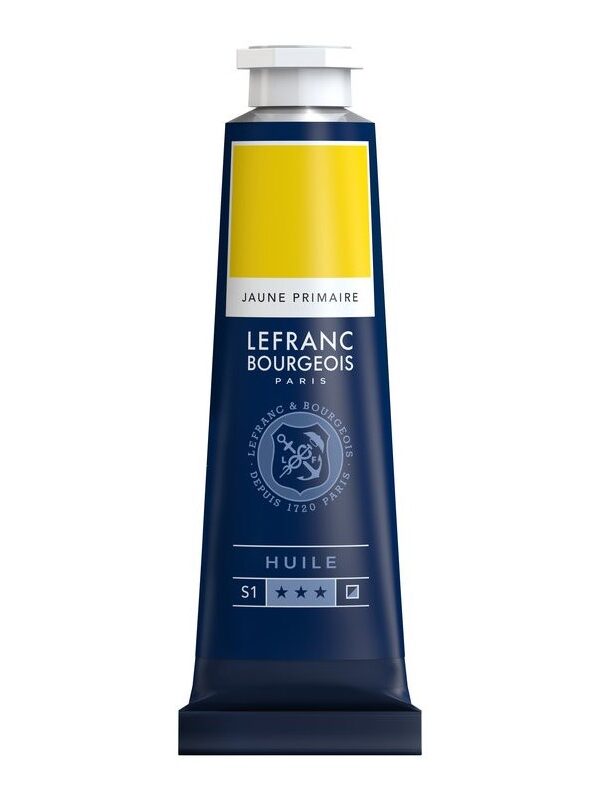 Peinture à l'huile Fine Jaune Primaire 40ml - Lefranc & Bourgeois