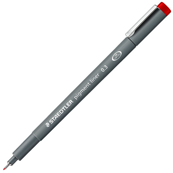 Staedtler 308 Coloured Pigment Liner 0.3 - Rouge