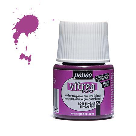 Peinture Vitrea Pebeo 45ml - Rose Bengale #06