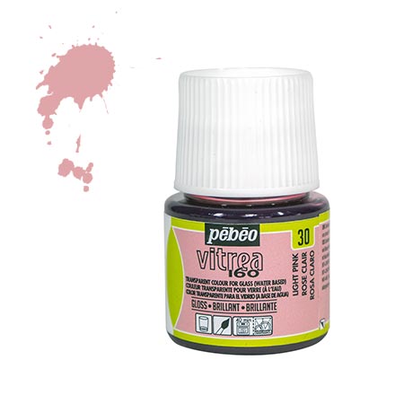 Peinture Vitrea Pebeo 45ml - Rose Clair #30