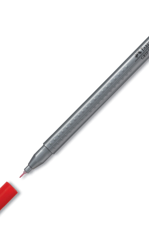 Feutre Grip Finepen 0.4mm Faber Castell - Rouge