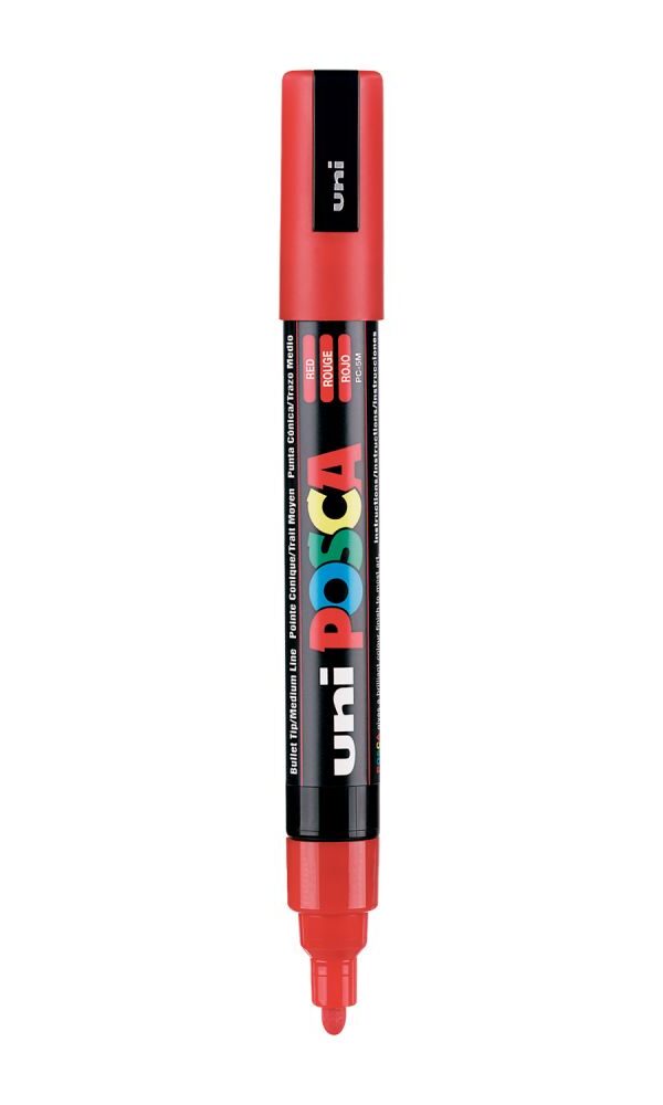 Marqueur Posca Uni-Ball 5M - ROUGE