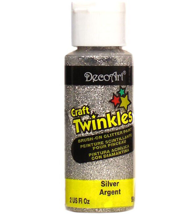 Peinture Acrylique Craft Twinkles Decoart – Argent