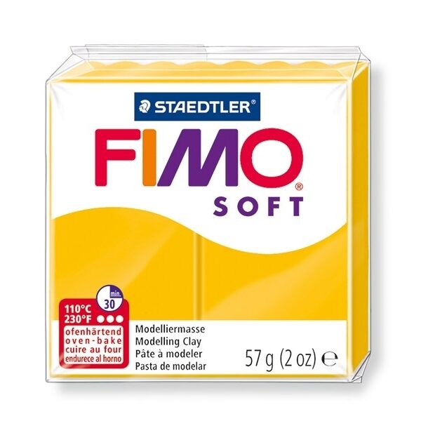 Pâte Fimo Soft 57g - Jaune Tournesol - 16