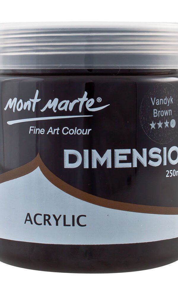 Mont Marte Dimension Acrylique 250ml - Vandyck Brown