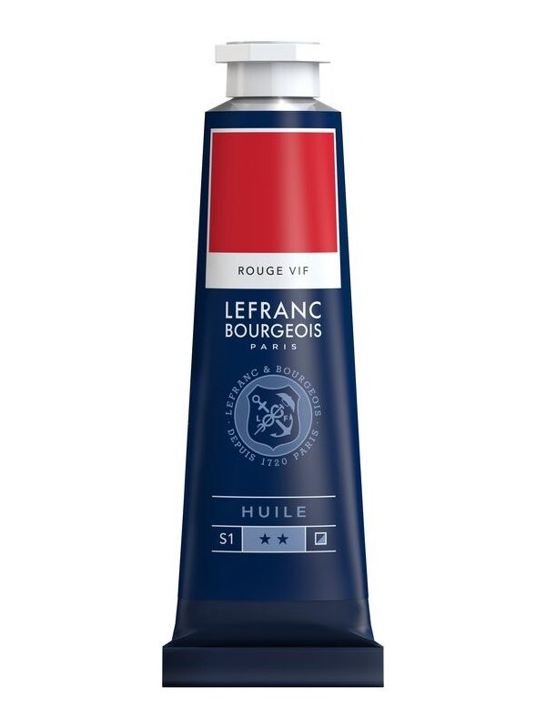 Peinture à l'huile Fine Rouge Vif 40ml - Lefranc & Bourgeois