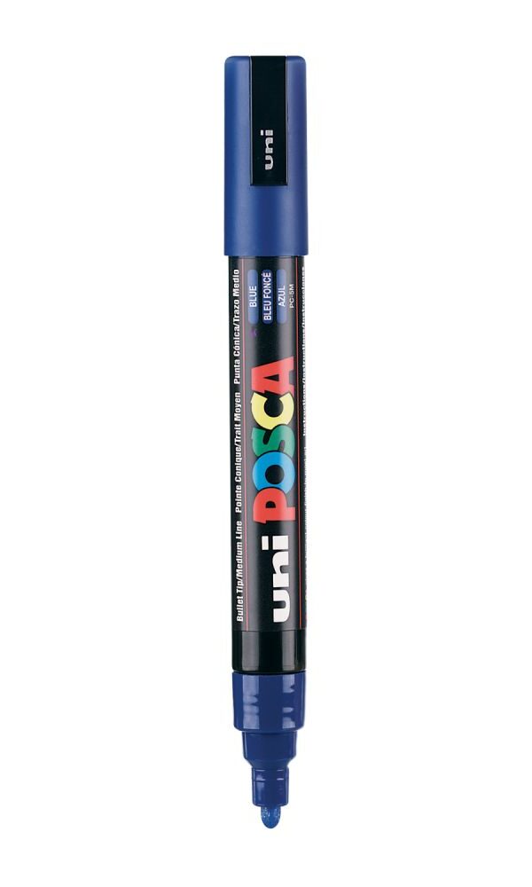 Marqueur Posca Uni-Ball 5M - Bleu Foncé