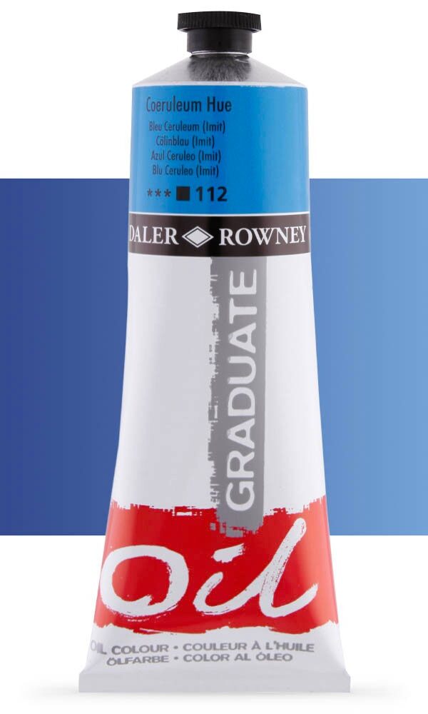Peinture à L'huile Daler Rowney 200ml - Bleu Cereleum 112