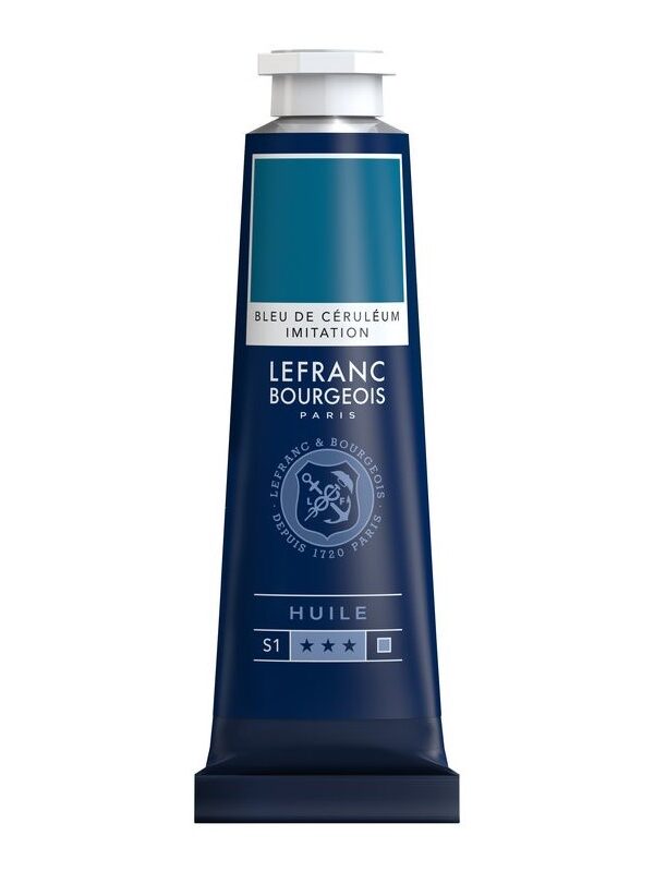 Peinture à l'huile Fine Bleu de Ceruleum Imit 40ml - Lefranc & Bourgeois