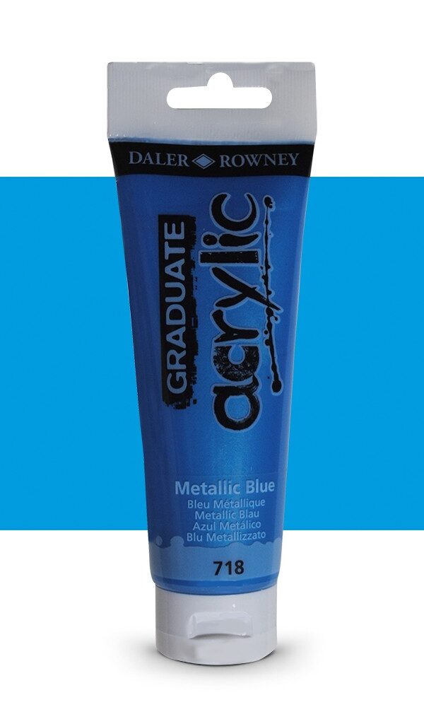 Graduate Acrylic Daler Rowney - Bleu Métallique