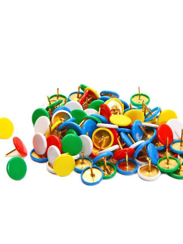 Boite de punaises multicolor