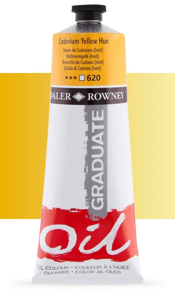 Peinture à L'huile Daler Rowney 200ml - Jaune Cadmium 620