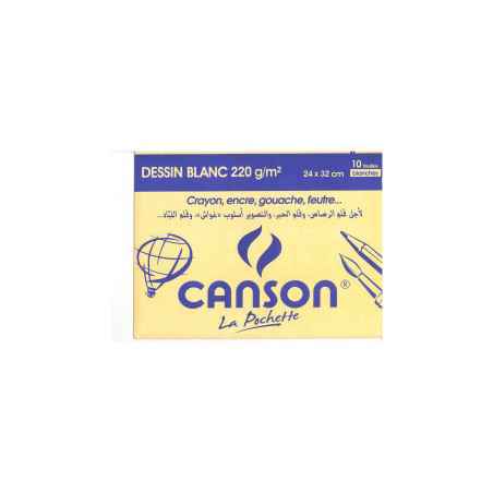 Papier 24x32 Blanc 220g - Canson