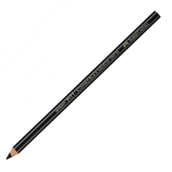 Crayon Fusain Noir PITT Moyen - Faber Castell