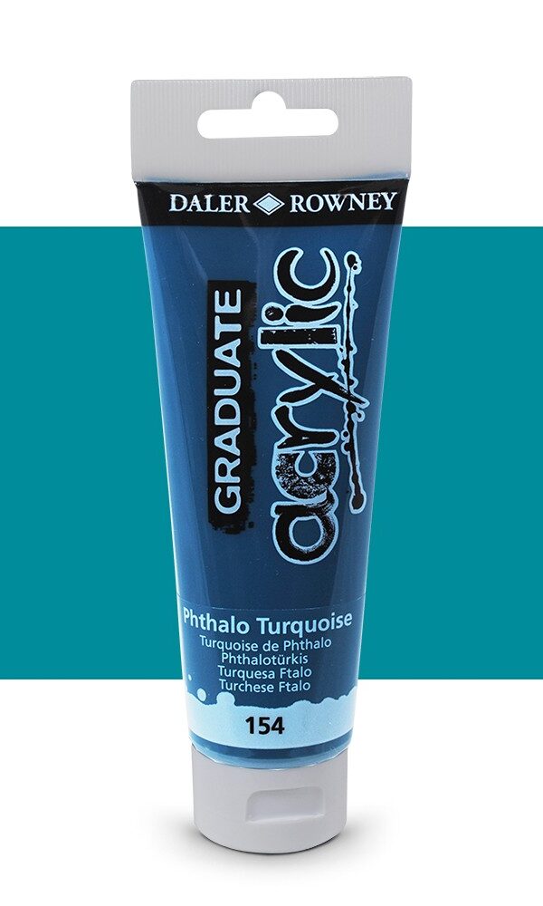 Graduate Acrylic Daler Rowney - Turquoise de Phtalo