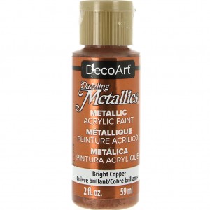 PEINTURE ACRYLIQUE MÉTALLIQUE - DECOART DAZZLING METALLICS - CUIVRE BRILLANT X59 ML