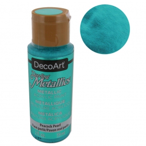 PEINTURE ACRYLIQUE MÉTALLIQUE - DECOART DAZZLING METALLICS - PEACOCK PEARL X59 ML