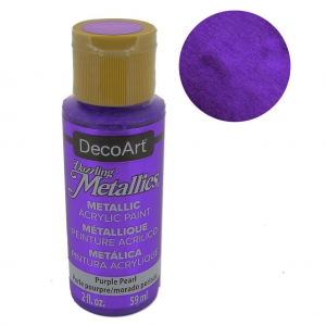 PEINTURE ACRYLIQUE MÉTALLIQUE - DECOART DAZZLING METALLICS - PURPLE PEARL X59 ML