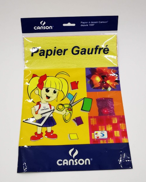 Papier à dessin Canson - En gaufré - 5 feuilles