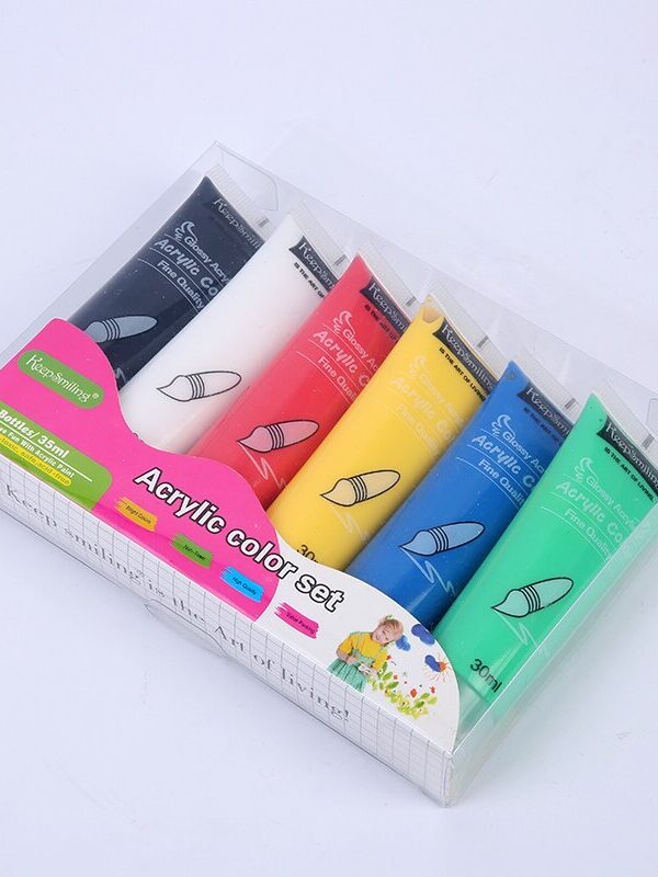 Set de 6 Couleurs Acryliques 30 ml - Keep Smiling