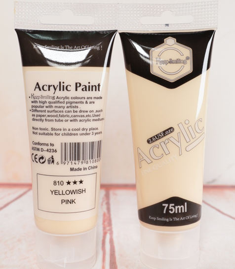Peinture Acrylique KeepSmiling 75ml - Yellowish Pink - 810